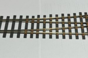 Gauge 32 Left Turnout A 5.5 Plastic Sleepers